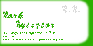 mark nyisztor business card